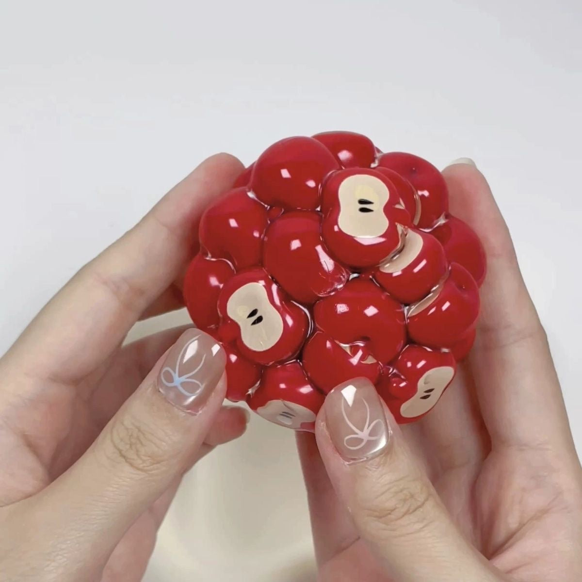 Red Apple / Green Apple / Watermelon / Strawberry / Persimmon Handmade Stress Balls (Please Note That The Skin Is Easily Broken)