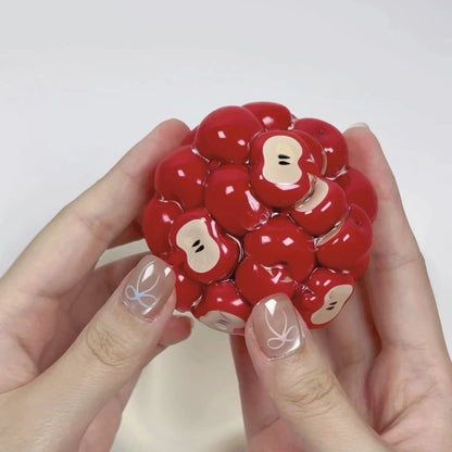 Red Apple / Green Apple / Watermelon / Strawberry / Persimmon Handmade Stress Balls (Please Note That The Skin Is Easily Broken)