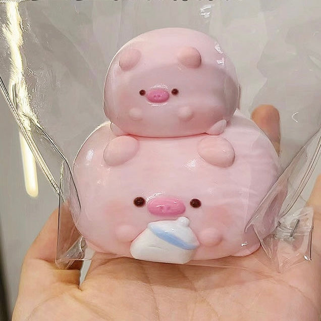 2pcs Pig Mold Silicone Squishy Mold