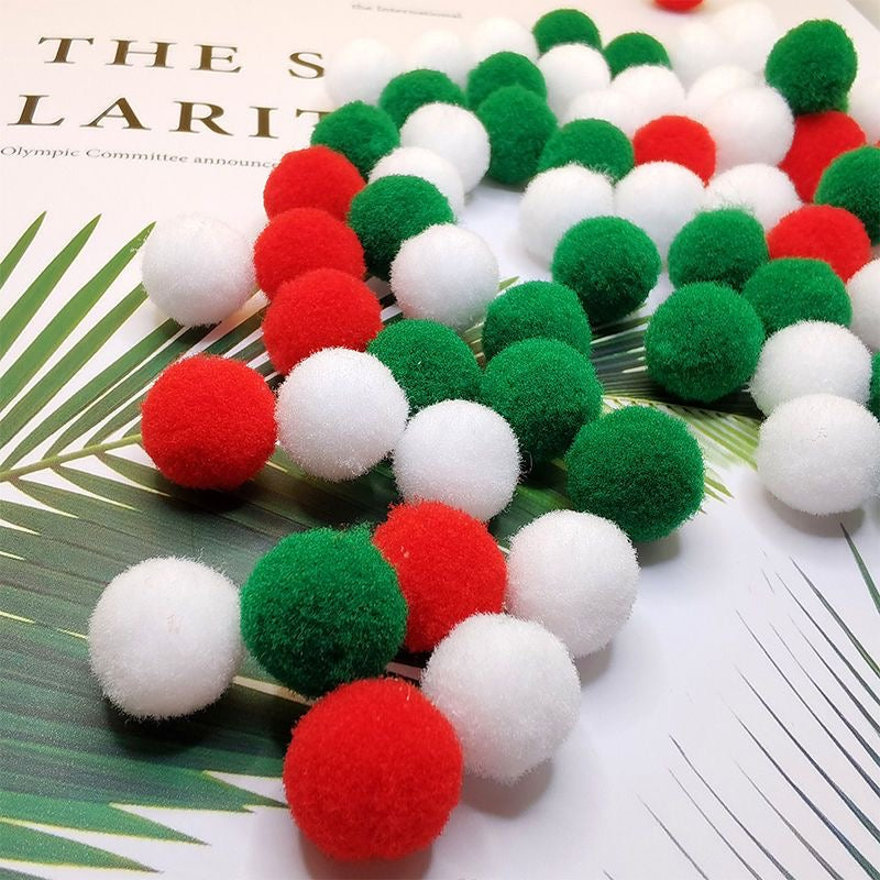 1cm 2000pcs Handmade Pompoms Multiple Colors Ball Accessory for Squishy Toy