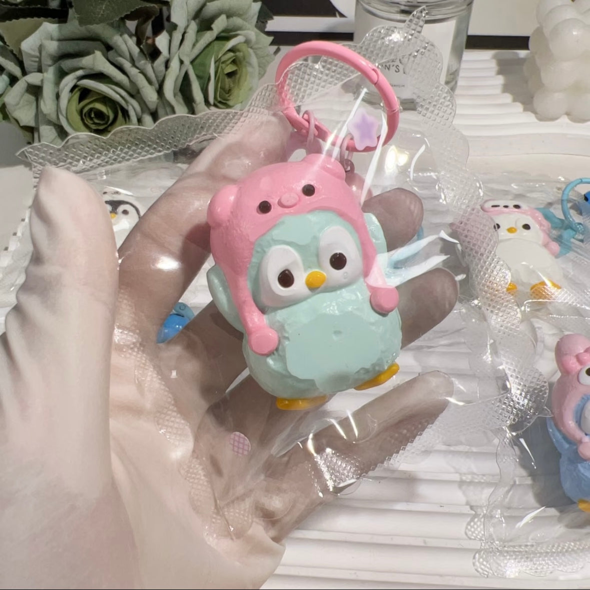 Handmade Mini Penguin Taba Squishy Toy