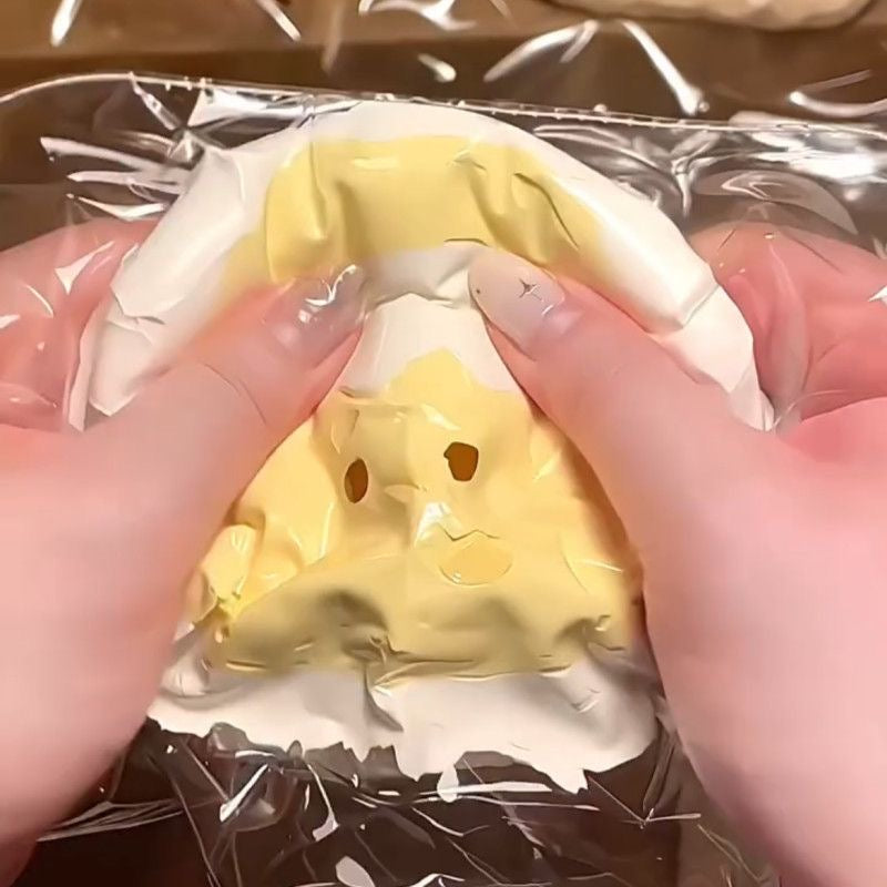 Cream Chicken Taba Squishy Toy