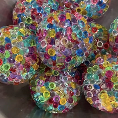 Rainbow Beads Handmade Stress Balls
