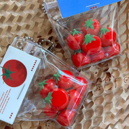 7pcs Handmade Silicone Mini Apple / Tomato Taba Squishy Toy