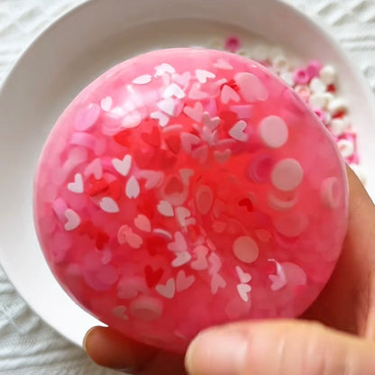 Handmade Pink & White Stress Ball