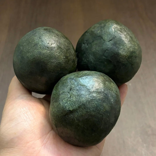 Dark Green Handmade Stress Balls