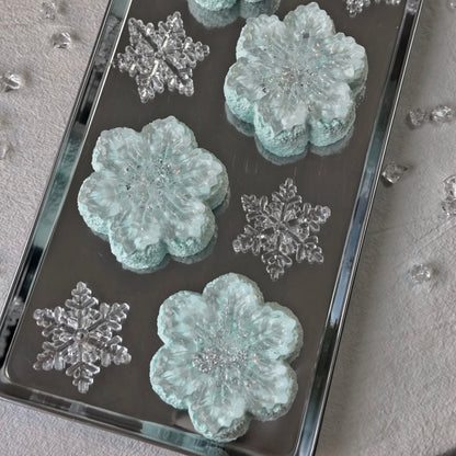 Transparent Snowflower Taba Squishy Toy