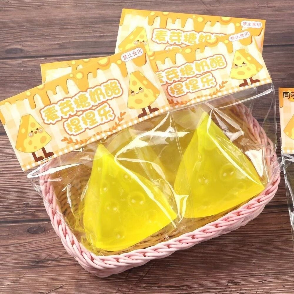 Cheese Stress Ball Jelly Ball Squishy Stress Relief Decompression Toy