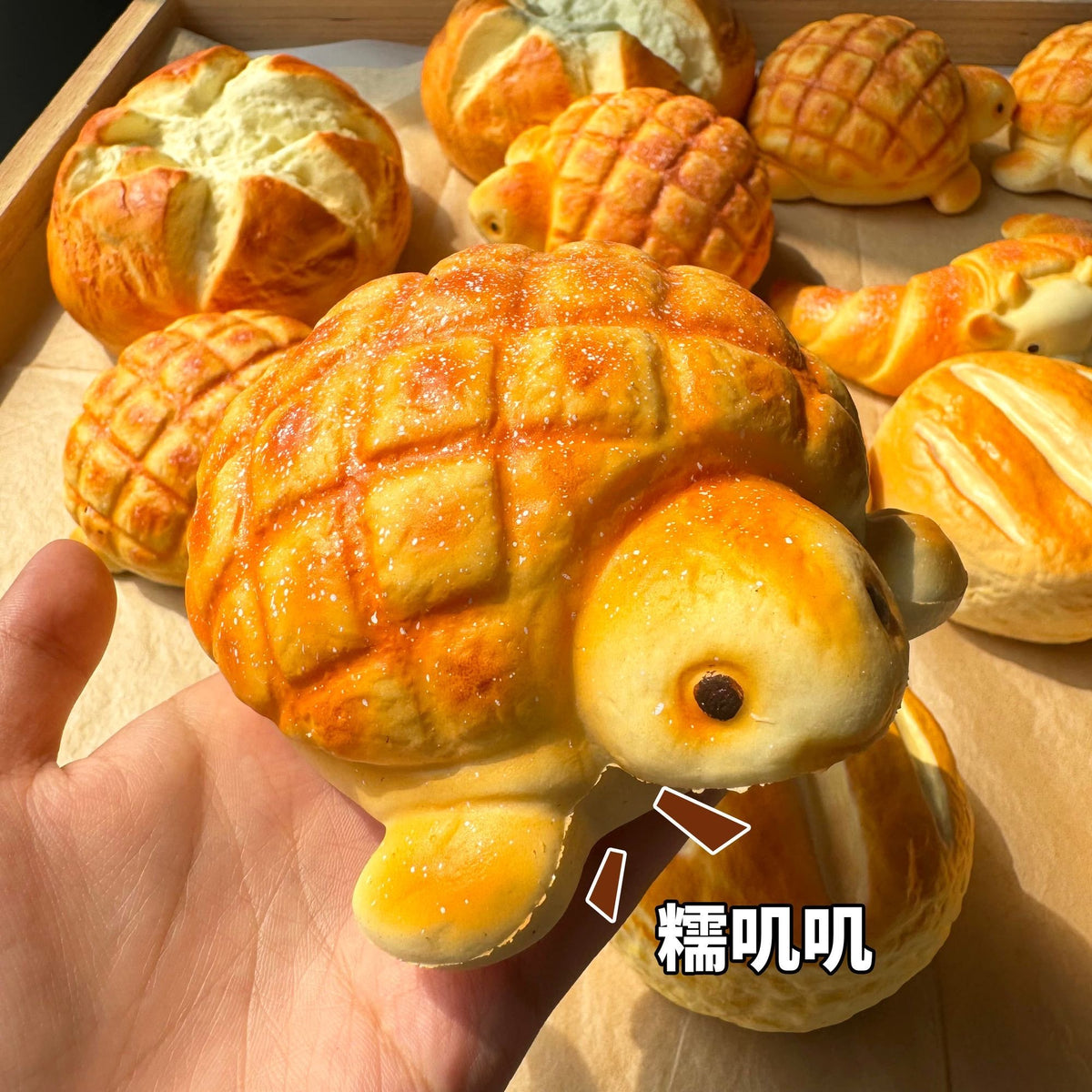 Slow Rising Squishy Tortoise Bread Stress Relief Decompression Toy