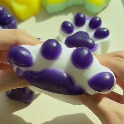 Squishy Grape Vibe Kitty Paw Stress Relief Decompression Toy w/o Flocking