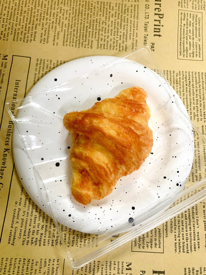 Handmade Silicone Croissant Stress Relief Squishy Toy