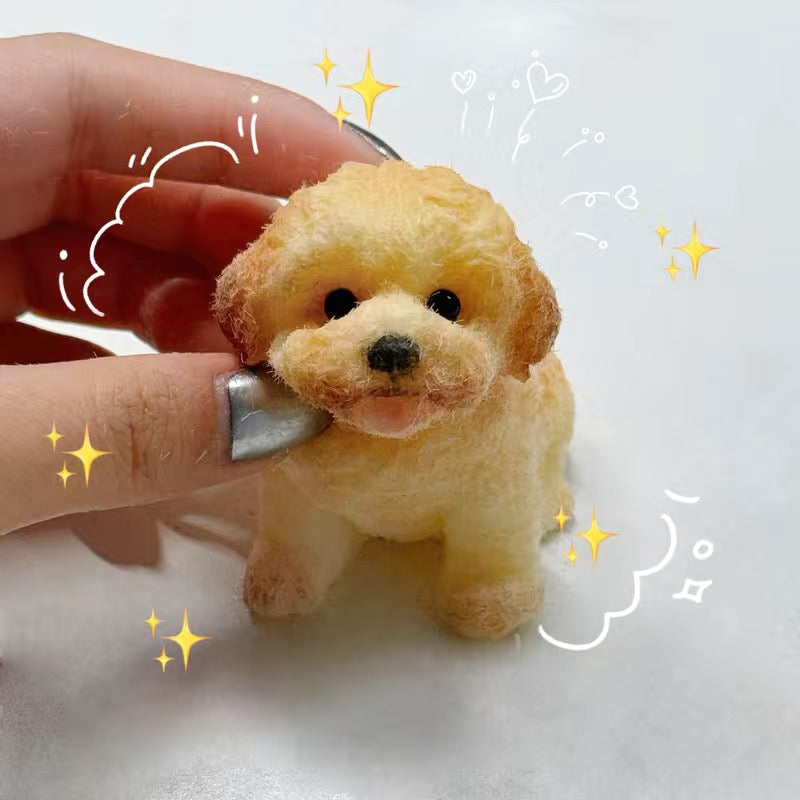 Handmade Silicone Squishy Super Mini Puppy Bichon Frise