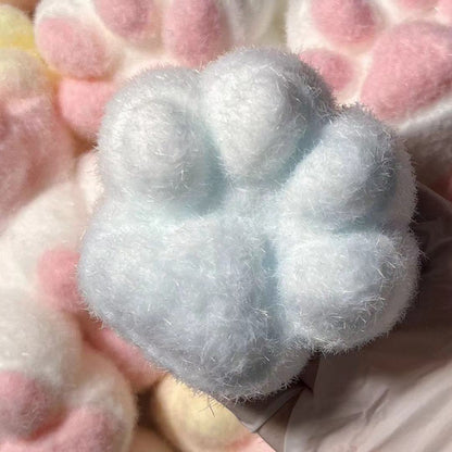 Silicone Cat Paw Stress Relief Squishy Toy with Flocking