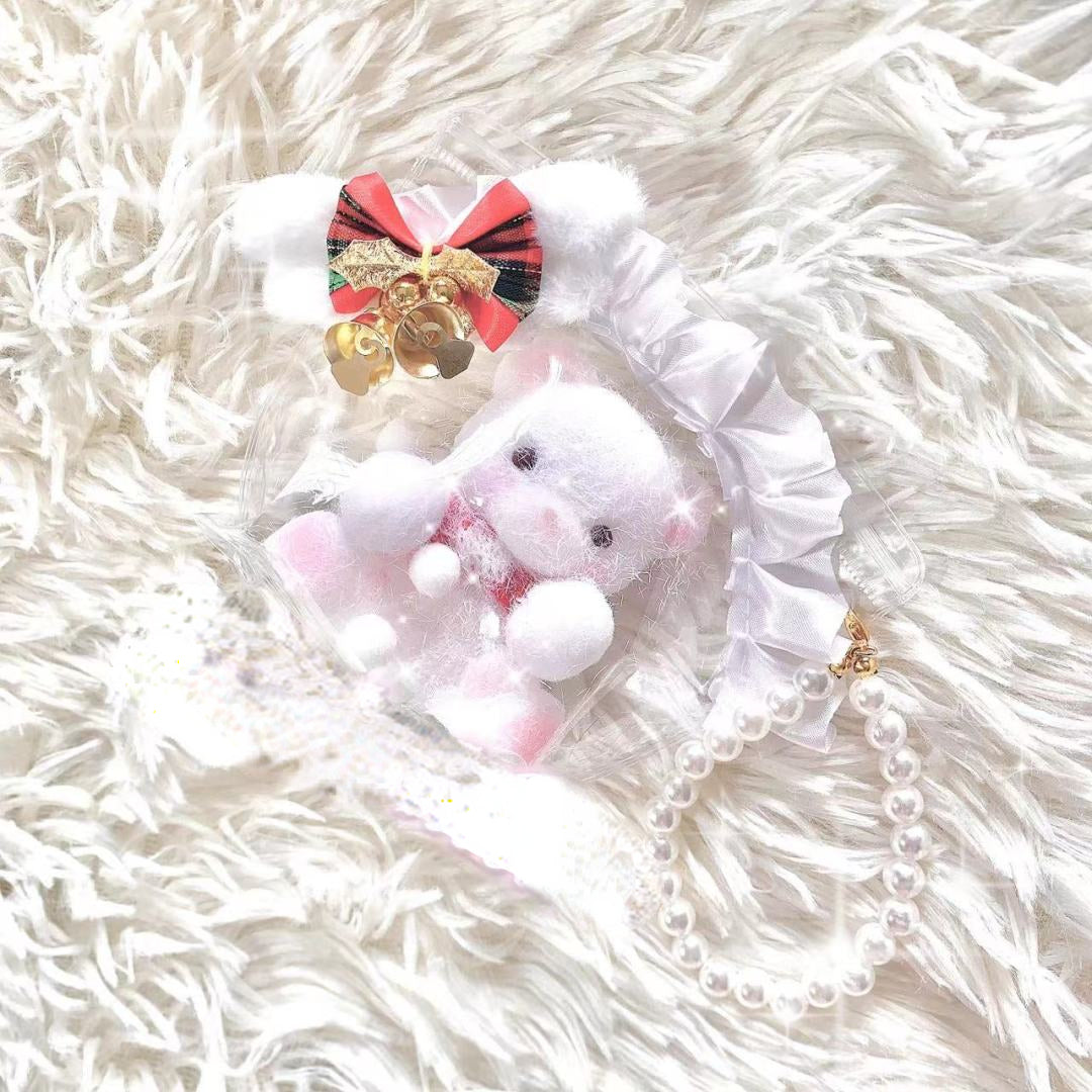 Handmade Silicone White Bear Stress Relief Squishy Toy